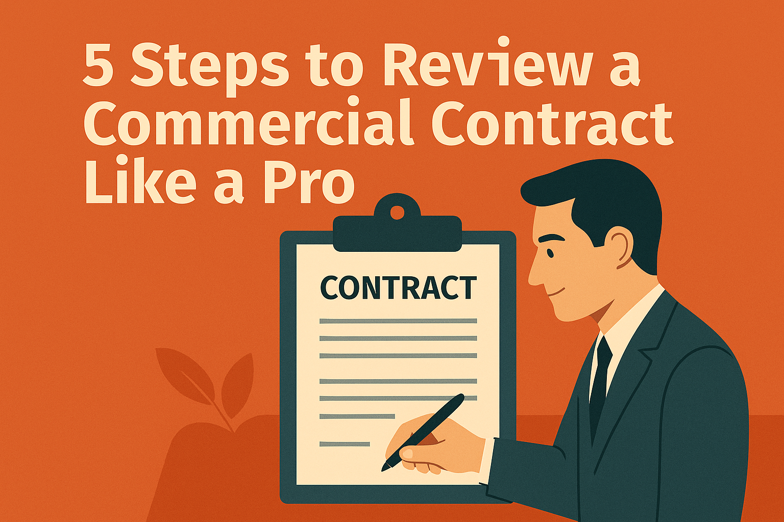 5 steps to review commercial contract